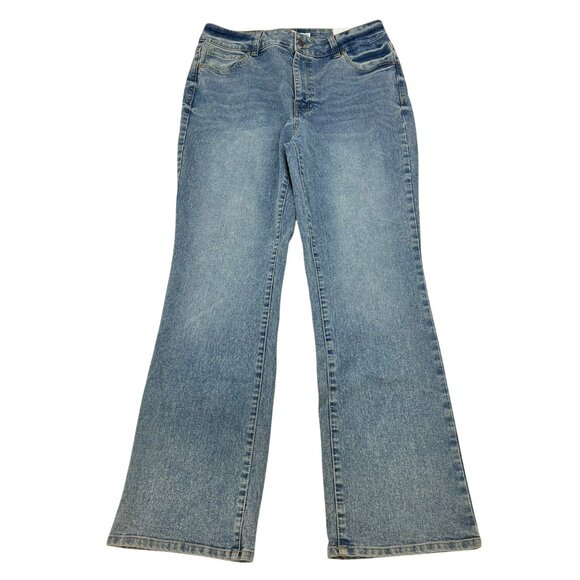 Redy High Rise Flare Jeans Medium Wash Womens Size 30 New - Picture 1 of 10